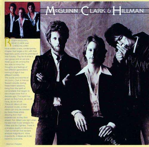 McGuinn, Clark & Hillman. " McGuinn, Clark & Hillman ". LP